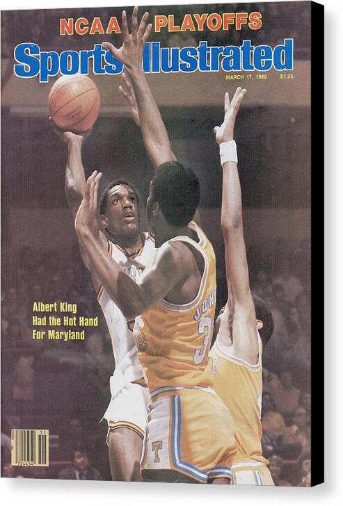 Playoffs Canvas Print featuring the photograph University Of Maryland Albert King, 1980 Ncaa Eastern Sports Illustrated Cover by Sports Illustrated
