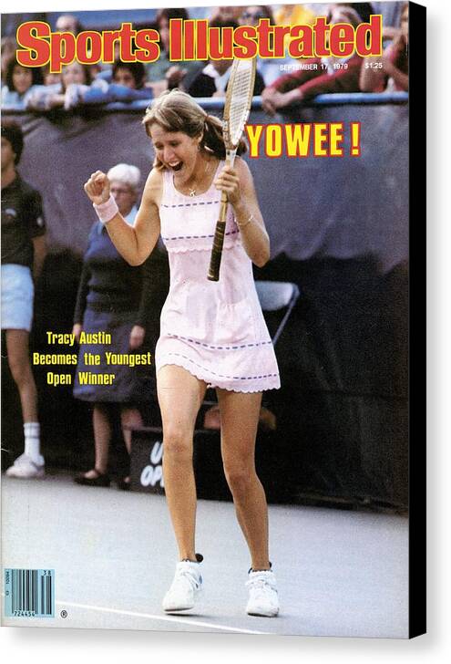 Tennis Canvas Print featuring the photograph Usa Tracy Austin, 1979 Us Open Sports Illustrated Cover by Sports Illustrated
