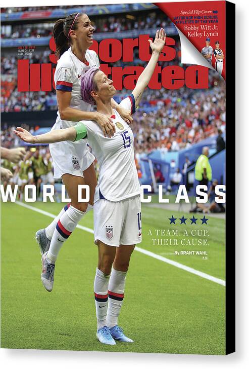 #faatoppicks Canvas Print featuring the photograph Usa Vs Netherlands, 2019 Fifa Womens World Cup Final Sports Illustrated Cover by Sports Illustrated