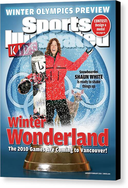 079089085cov Canvas Print featuring the photograph 2010 Winter Olympics Preview Issue Cover by Sports Illustrated