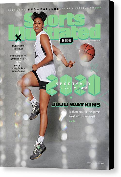 K11cover Canvas Print featuring the photograph Juju Watkins, 2020 SportsKid of the Year by Sports Illustrated Kids