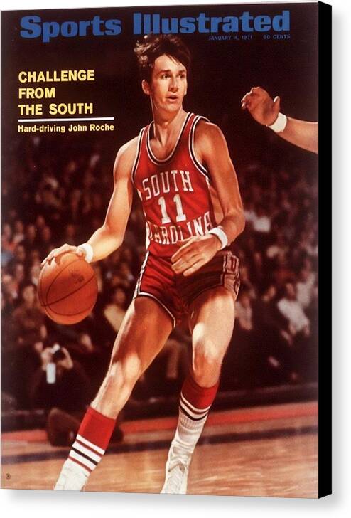 Sports Illustrated Canvas Print featuring the photograph South Carolina John Roche... Sports Illustrated Cover by Sports Illustrated