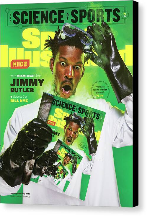 Used 2/2021 Sik Canvas Print featuring the photograph Sports Illustrated Kids Science of Sports Issue Cover by Sports Illustrated