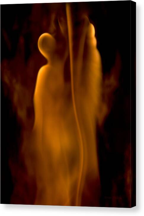 Ignition Canvas Print featuring the photograph Veiled Lady by Steven Poulton