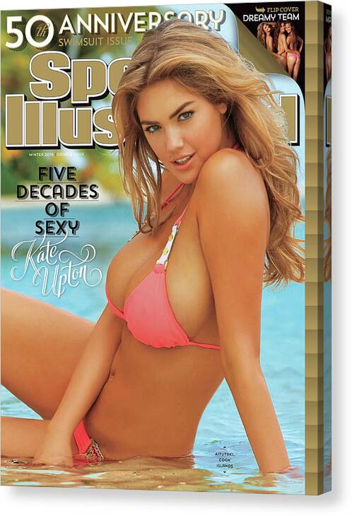 Kate Upton Swimsuit 2014 Sports Illustrated Cover Canvas Print