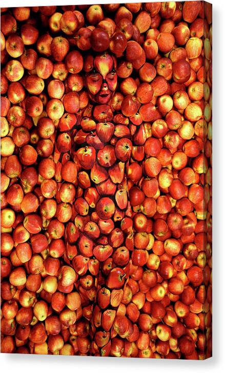 Apples Canvas Print featuring the painting Apples by Johannes Stoetter