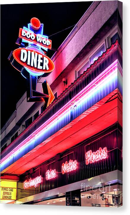 Doo Wop Diner Wildwood by John Rizzuto