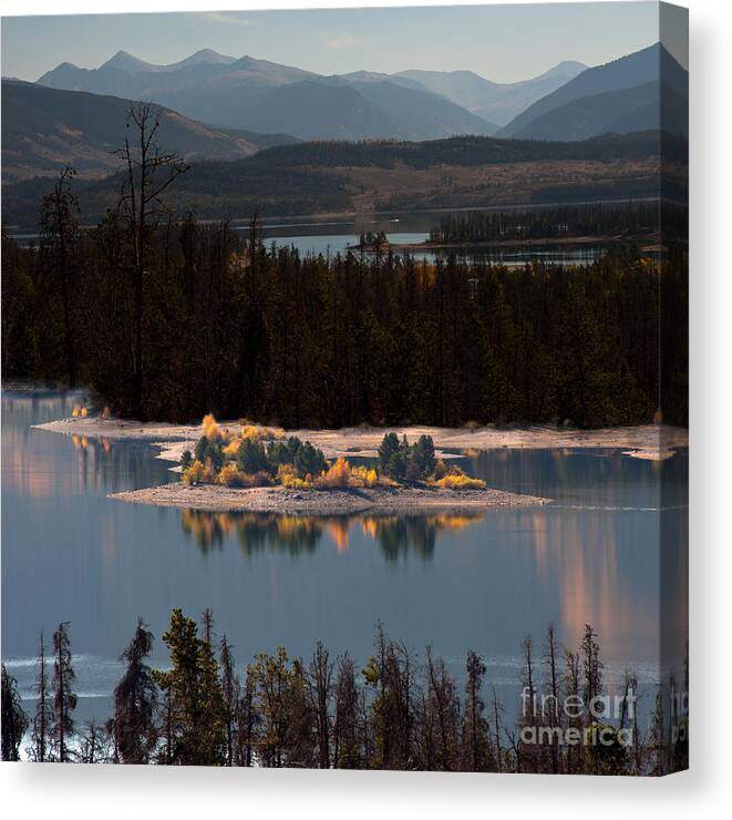 Nature Canvas Print featuring the photograph Colorado Morning at Lake Dillon by Lee Craig