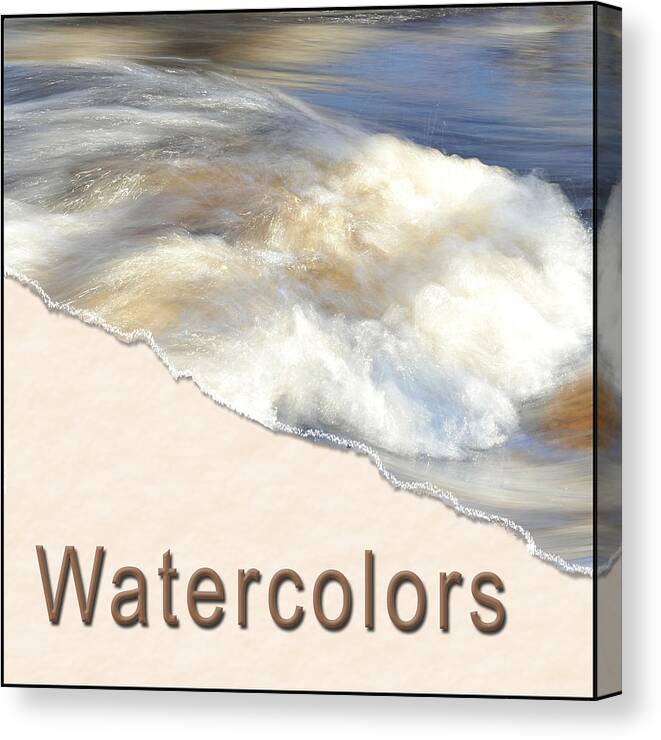  Canvas Print featuring the painting Watercolor Button by Arthur Fix