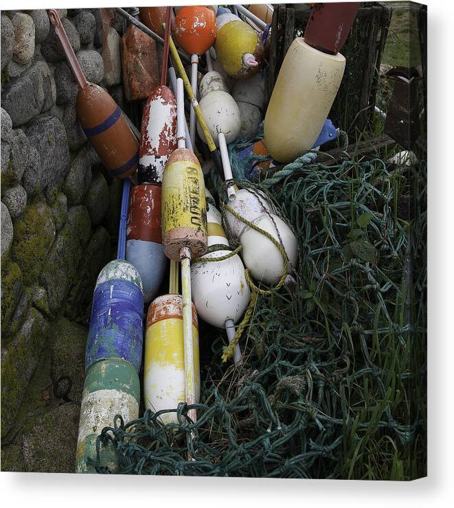 Buoy Canvas Print featuring the photograph Buoys by Kate Hannon