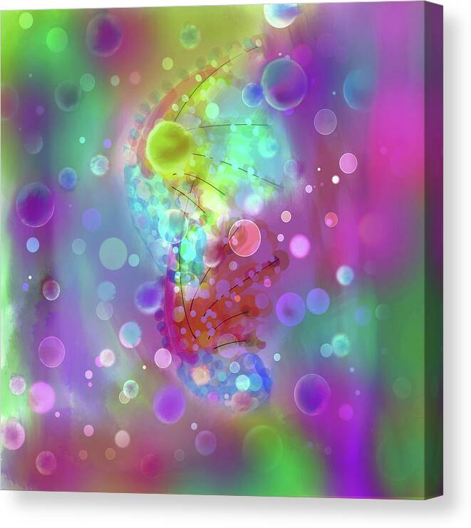 Visionary Painting Canvas Print featuring the digital art Visionary #1 by Don Wright