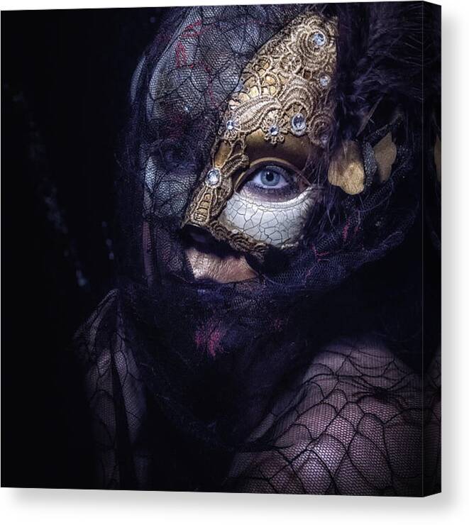 Crystal Yingling Canvas Print featuring the photograph A Little Lace by Ghostwinds Photography