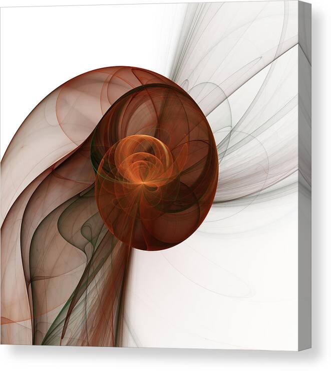 Abstract Canvas Print featuring the digital art Abstract Fractal Art by Gabiw Art