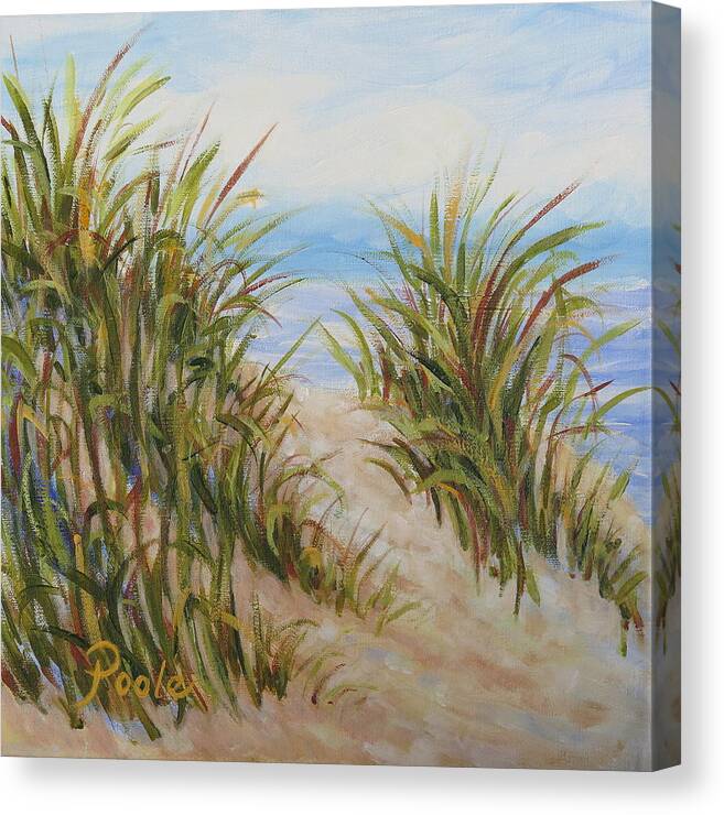 Dunes Canvas Print featuring the painting Atlantic Dunes by Pamela Poole