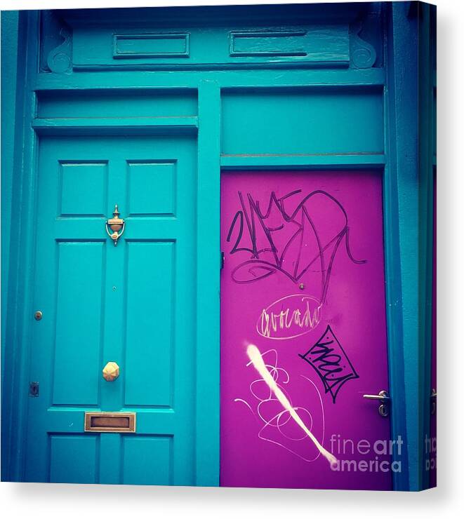 Door Canvas Print featuring the photograph Dublin, Ireland Door by Suzanne Lorenz
