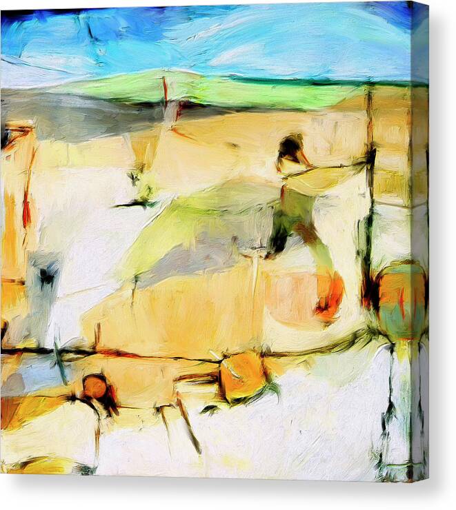 Abstract Canvas Print featuring the painting Overlook by Dominic Piperata