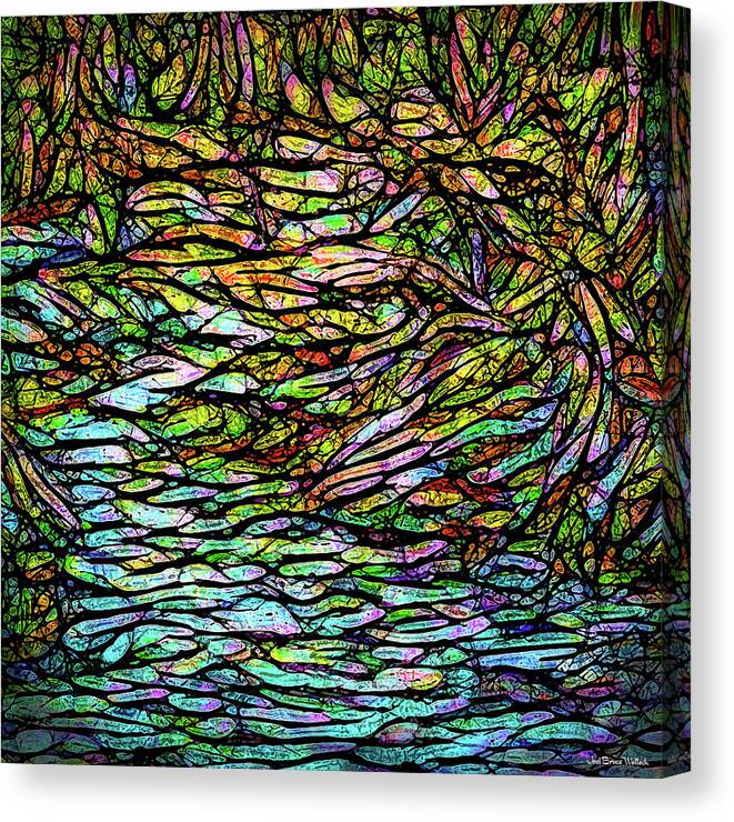 Joelbrucewallach Canvas Print featuring the digital art Soul Of A River by Joel Bruce Wallach