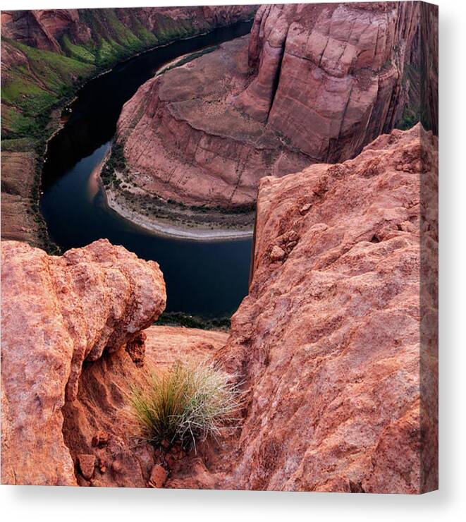 Scenics Canvas Print featuring the photograph Twilight Landscape Of Horseshoe Bend #1 by Rezus