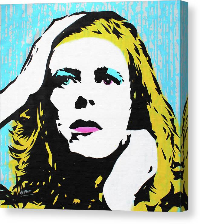 Mr Babes Canvas Print featuring the painting David Bowie - Hunky Dory by Mr Babes