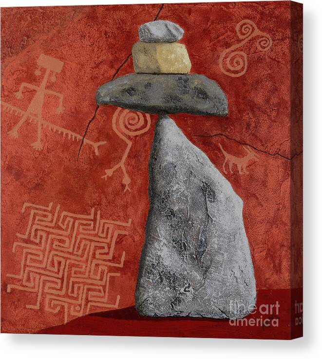 Cairn Canvas Print featuring the photograph On Sacred Ground by Garry McMichael