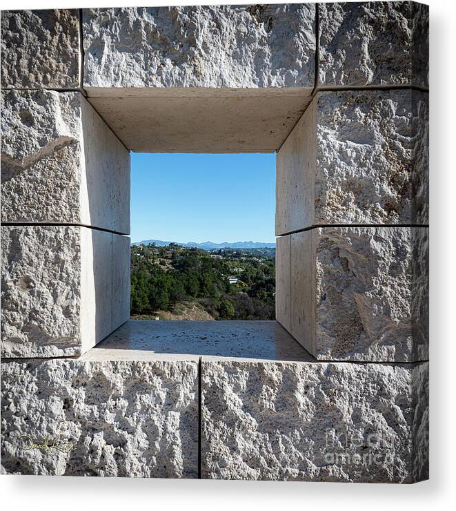 Brentwood Canvas Print featuring the photograph A Window on Los Angeles from Afar by David Levin