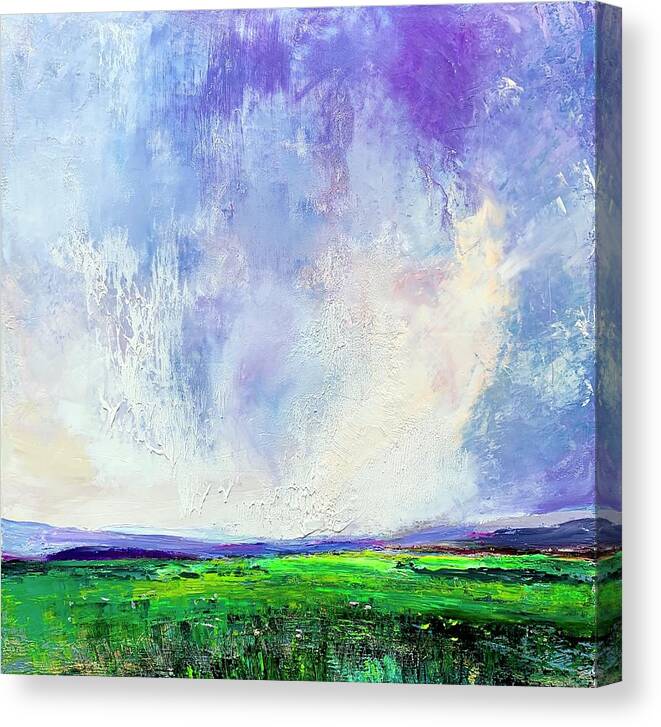 Field Canvas Print featuring the painting Come Away with Me by Julia S Powell