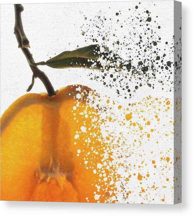 Fruits Canvas Print featuring the photograph Orange colours by Al Fio Bonina