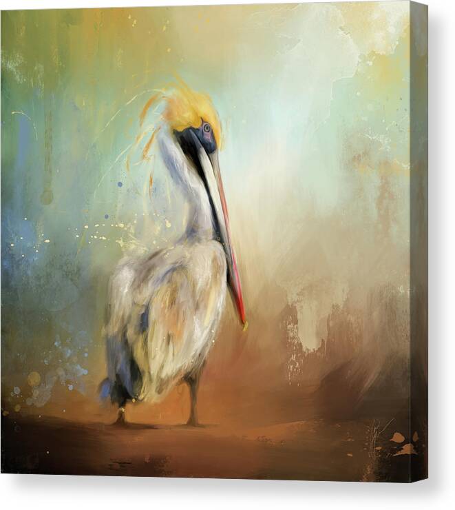 Colorful Canvas Print featuring the painting Pause by Jai Johnson