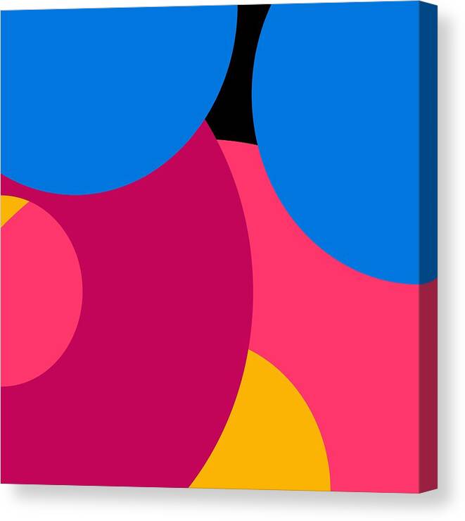 Abstract Canvas Print featuring the painting Yankee - Phonetic Pressed by Revad Codedimages