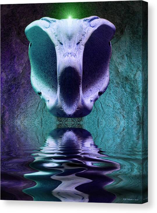 Abstract Canvas Print featuring the photograph Thumpt by WB Johnston