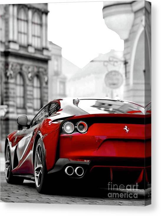Ferrari 812 Superfast Canvas Print / Canvas Art by EliteBrands Co - Pixels