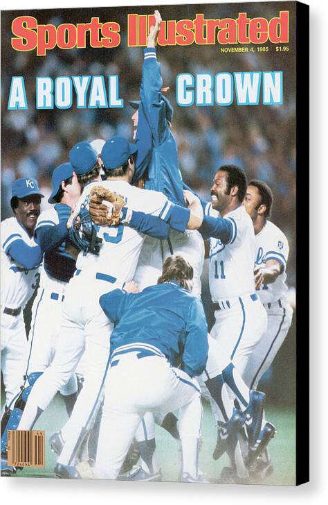 St. Louis Cardinals Canvas Print featuring the photograph A Royal Crown 1985 World Series Sports Illustrated Cover by Sports Illustrated