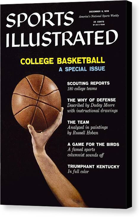 Magazine Cover Canvas Print featuring the photograph College Basketball Preview Sports Illustrated Cover by Sports Illustrated