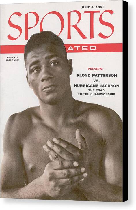 Magazine Cover Canvas Print featuring the photograph Floyd Patterson, Heavyweight Boxing Sports Illustrated Cover by Sports Illustrated