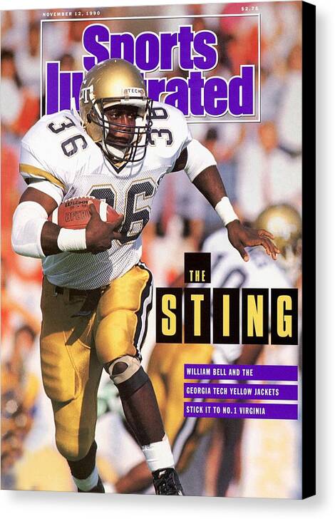 Magazine Cover Canvas Print featuring the photograph Georgia Tech William Bell... Sports Illustrated Cover by Sports Illustrated