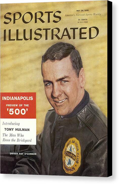 Magazine Cover Canvas Print featuring the photograph Indy 500 Preview Sports Illustrated Cover by Sports Illustrated
