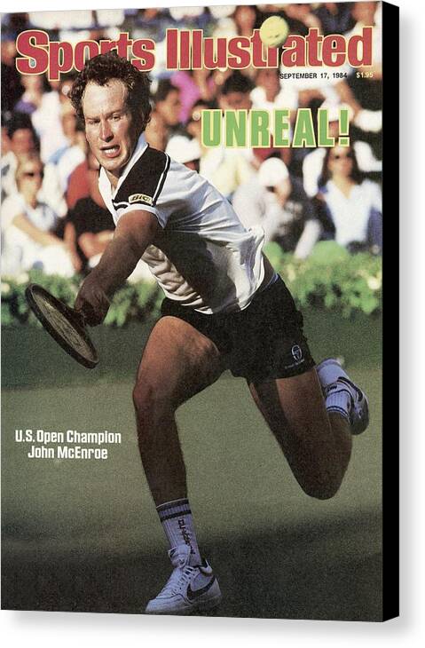 1980-1989 Canvas Print featuring the photograph Usa John Mcenroe, 1984 Us Open Sports Illustrated Cover by Sports Illustrated