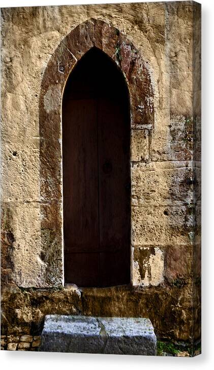 Medieval Canvas Print featuring the photograph Medieval Welcome by Cecil Fuselier