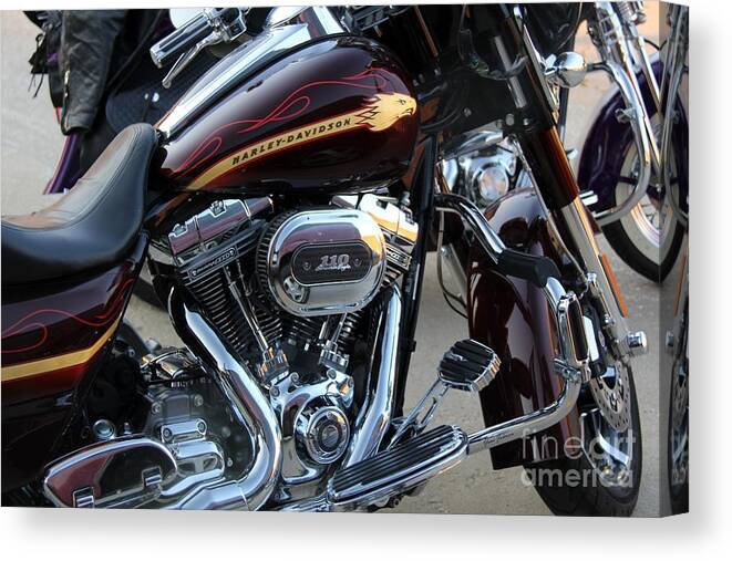 Bike Canvas Print featuring the photograph Screaming Eagle by Yumi Johnson