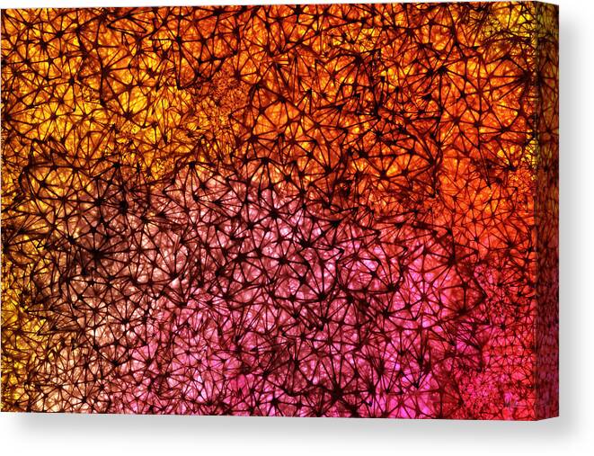 Abstracts Canvas Print featuring the digital art 011915 by Matthew Lindley