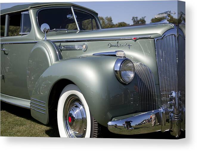 1941 Canvas Print featuring the photograph 1941 Packard 160 Super Eight by Jack R Perry