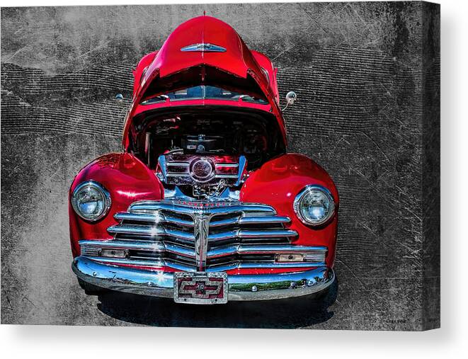 1948 Canvas Print featuring the photograph 1948 Chevy 2100 FK Fleetmaster #2 by Lesa Fine