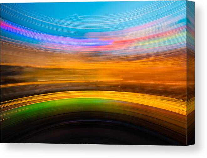 Background Canvas Print featuring the photograph Abstract blurred light background #1 by Dutourdumonde Photography