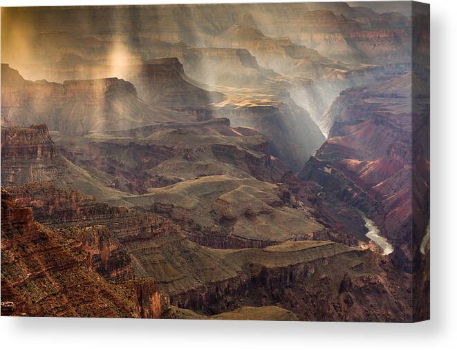 South Rim Grand Canyon Canvas Print featuring the photograph Agwatheg Inya'a by Chuck Jason