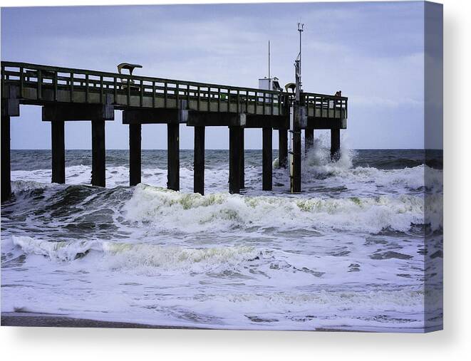 Ocean Canvas Print featuring the photograph Angry Atlantic #1 by Judy Hall-Folde