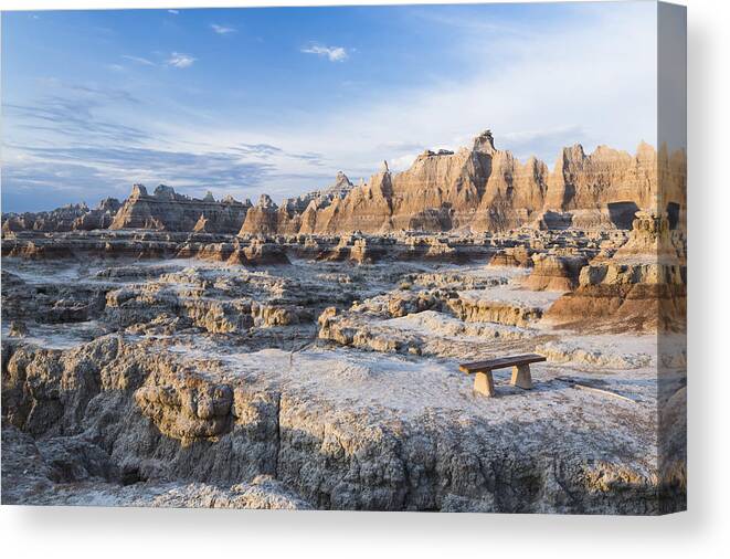 Tranquility Canvas Print featuring the photograph Badlands National Park #1 by Eddie Brady