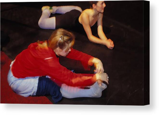 Ballet Canvas Print featuring the photograph Ballet Dancers at Rest #2 by Carl Purcell