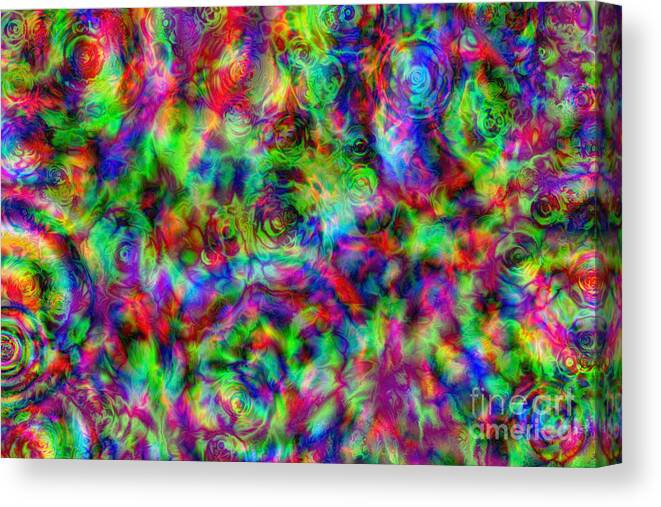 Abstract Canvas Print featuring the digital art Brainstorm by Diane Macdonald