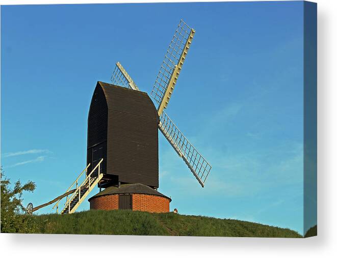 Windmill Canvas Print featuring the photograph Brill Windmill #1 by Tony Murtagh