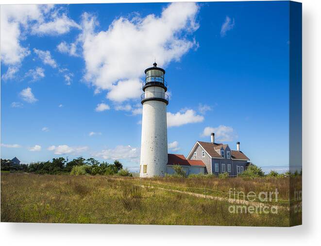 Lighthouse Canvas Print featuring the photograph Cape Cod Lighthouse #2 by Diane Diederich